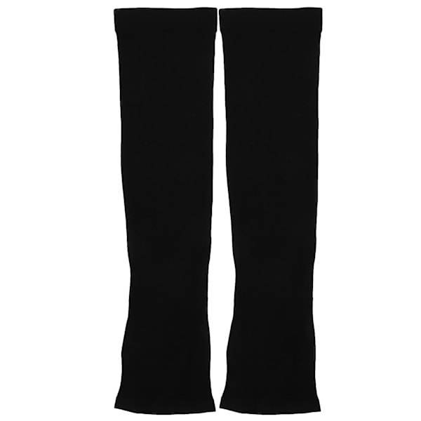 Summer Sun Protection Oversleeves Ice Silk Sleeves til udendørs sport med fingeråbning til UnisexBlack