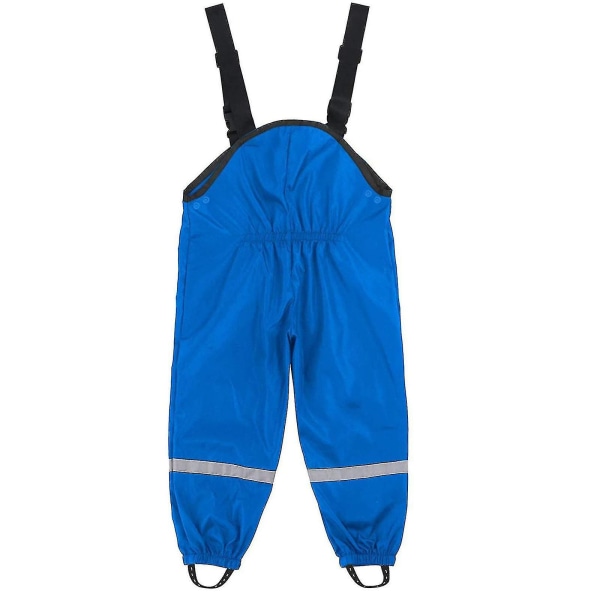 Unisex regnbukse for barn, vindtett og vanntett mudbukse Blue 98