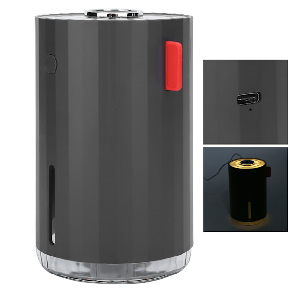 Mini Luftfugter Bærbar Bil Essentiel Anti-Tør USB Luftfugtighed til Hjemmet Ultra-MoteGrå