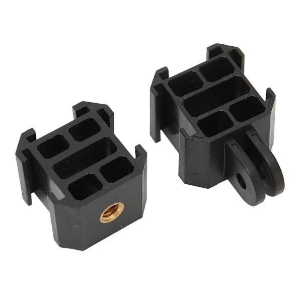Cold Shoe Mount Plast Professional Lättvikts 1/4in Trippel Cold Shoe-fäste för Action Camera Fill Light Mic