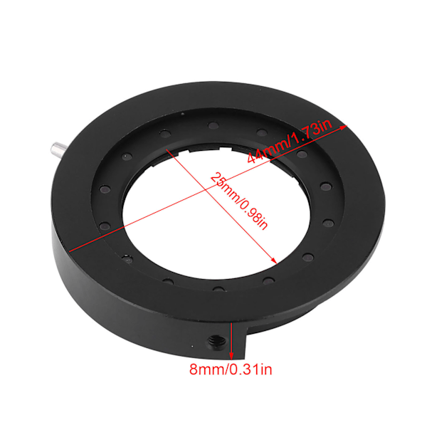 Microscope Iris Adapter Aperture Justerbar lins optiskt diafragma för MicroscopeSK25 med bas