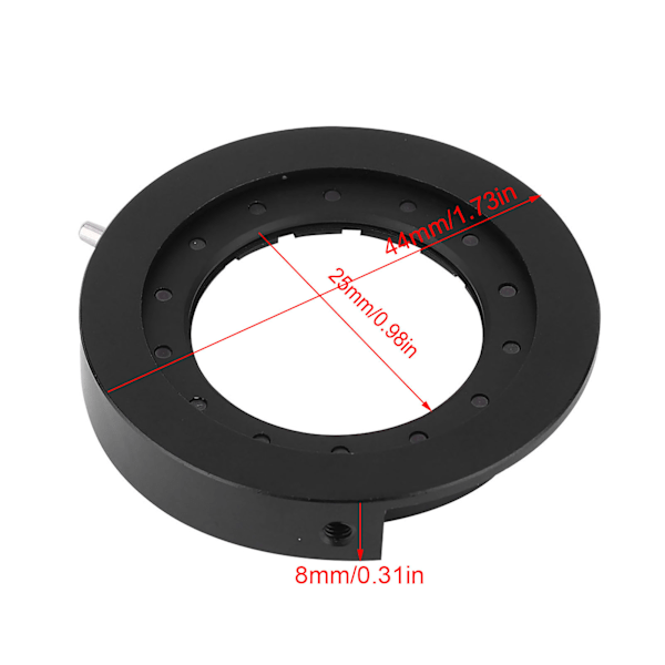 Mikroskooppi Iris-sovitin Aukko Säädettävä linssi Optinen kalvo MicroscopeSK25:lle pohjan kanssa