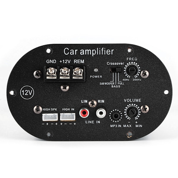 Bilstereoförstärkarkort 120W 12V Pure Full Tone Bas Subwoofer Core Auto Stereo Högtalarförstärkare