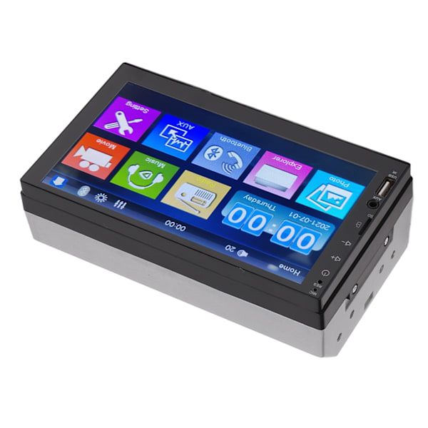 7 tommer Universal Bilstereo Audiomodtager Touchscreen MP5 Afspiller GPS Navigation med Backup Kamera Håndfri Opkald