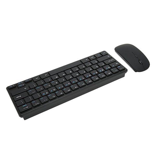2.4G Trådlöst Tangentbord & Mus-Set Ergonomiskt 64-Tangs Tangentbord 3 DPI Justerbar USB-Mus för Datorer & Surfplattor