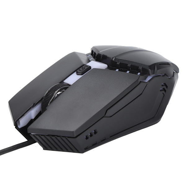 Trådbunden Gamingmus Ergonomisk Andningsljus RGB Bakgrundsbelyst Mekanisk Mus för PC Notebook Laptop