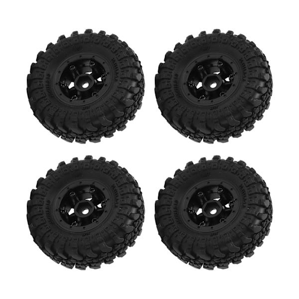 4 kpl 1/24 RC-pyöriä RC-auton pyörän navan sarja kumipyöriä ja renkaita Axial SCX24 -kauko-ohjattaville autoille