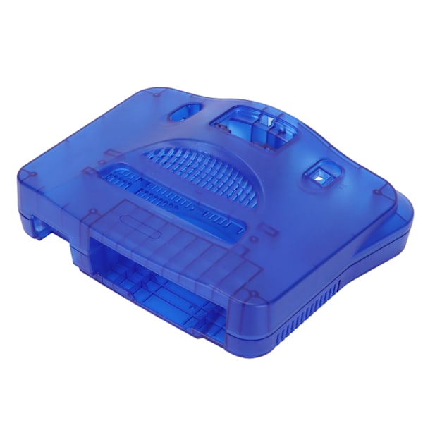 Retro videospelskonsolfodral Genomskinlig blå ersättningsskyddande skal för N64 Retro videospelskonsol