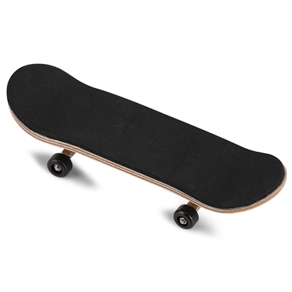 1. Lønnetre Finger Skateboard med Griptape og Kasse Reduser Trykk Gaver Svart