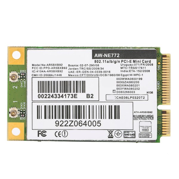 Trådløst netværkskort AR9280 AR5BXB92 Dual-Band 5G enhedsfrit support til UBNT-computerforsyning