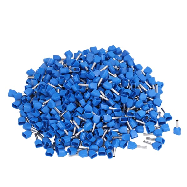 【NX】1000 stk. isolerede crimp-ledningsendeforbindelsessæt til udstyr TE7508