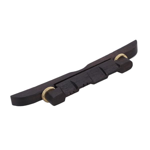Ebony Wood Mandolin Nedre Bridge Justerbar String Bridge Strengeinstrument Tilbehør
