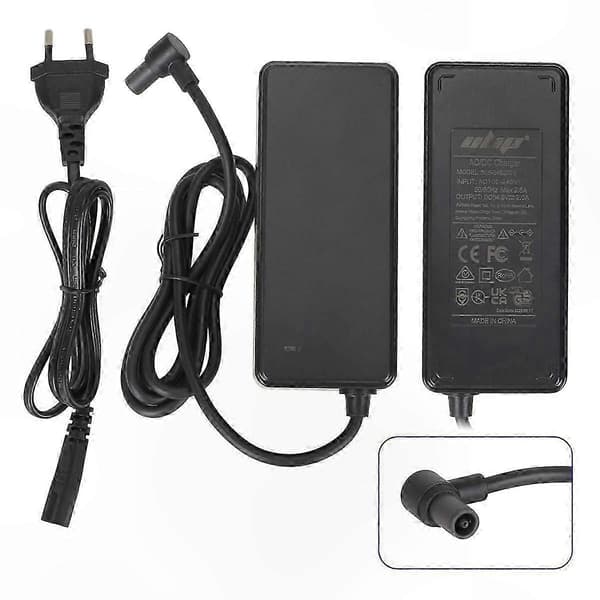 Oplader til el-scooter 54.6V 2A-adapter kompatibel med 4 Ultra/4 Pro 2. generation EU-strømtilbehør