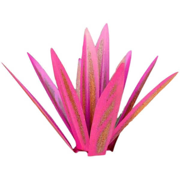 Grænseoverskridende ny stil smedejern agave plante ornament, pink 35cm