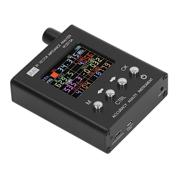 RF Vektorimpedansanalysator 2,4 tommer skærm ANT SWR Antenneanalysetester USB-opladning 137,5MHz-2700MHz