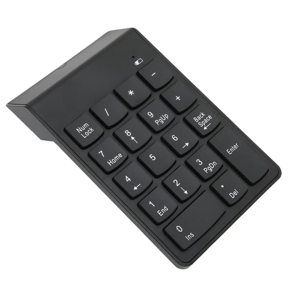 Numerisk tastatur Mini Trådløs 18 taster 2,4 GHz Stabil forbindelse Ergonomisk design Bærbar computer Numerisk tastatur