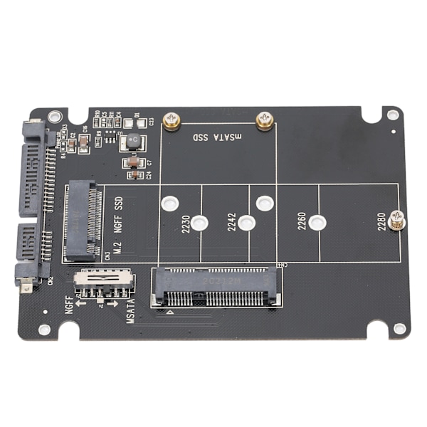 M.2 NGFF/MSATA SATA 3.0 -sovitin SSD SATA-muuntimeen Lukijakortin laite
