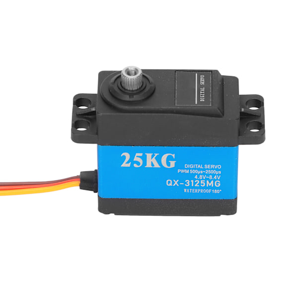 QX‑3125MG Vattentät Servo 25KG Hög Hastighet Metallväxel Digital Servo för Flygplan Bilmodell
