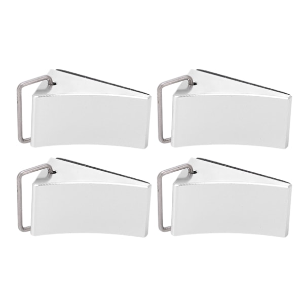 4 ST RC modell bilhjulskloss Bra fixering Anti-halk botten RC aluminiumlegering hjulblock för Redcat Gen8 för Axial SCX10 Silver
