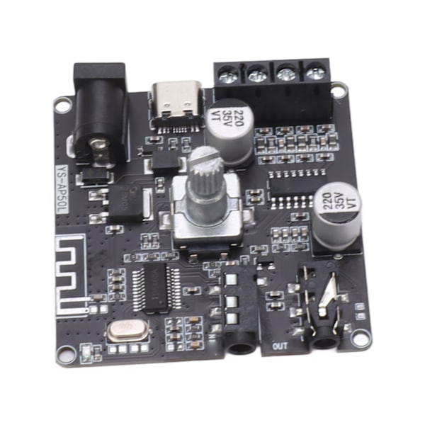 Bluetooth-förstärkarkort Hög Effekt Dubbelkanal Stereo Digital Förstärkarmodul 2x50W DC12‑24V