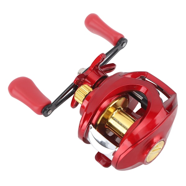 Baitcasting Rulle Slätt Gjutande Hämta Metall Fiske Rulle för Hav Sjö Flod Vänster Hand