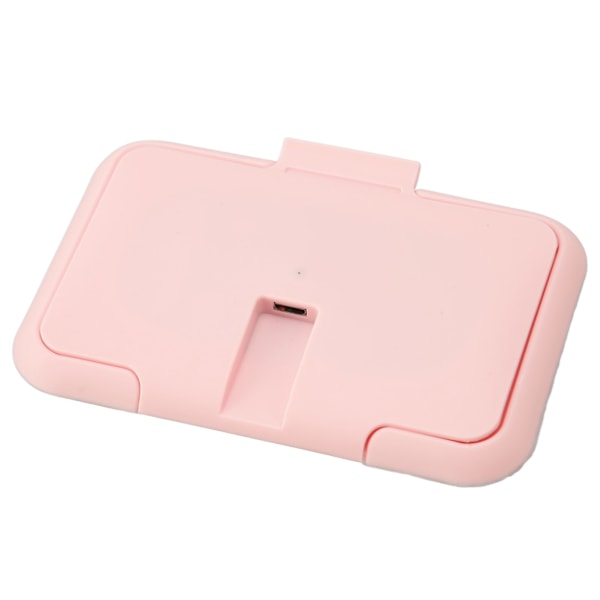 Babyvåtservettvarmer Konstant temperatur Jevn oppvarming Bærbar USB Wet Wipe Heater Rosa
