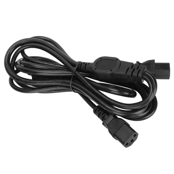 Computerstrømkabel 5-15P han til dobbelt IEC320 C13 hun Y-form PC-strømforsyningskabel US-stik 125-250V 2m / 6.6ft (JD3263)