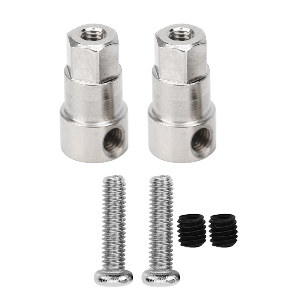 2 stk. metall bakakseldeler for 63 mm dekk Passer for WPL D12 1/10 RC lastebil (045S)