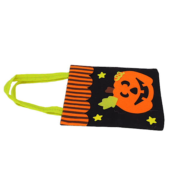 Halloween Stofväske Non-woven stof Trick Or Treat Hjem Festdekoration Opbevaring Prop Håndtaske (Græskar)