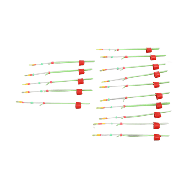 15 st Mini vinteris fiskespö Toppspets Bärbar ABS dubbelt tjocka fiskespödelar