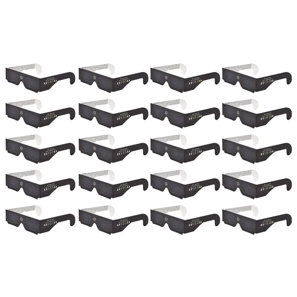 20 Pieces Solar Eclipse Glasses Filter Harmful Light Eye Protection Paper Frame Eyewear for Solar Eclipse A