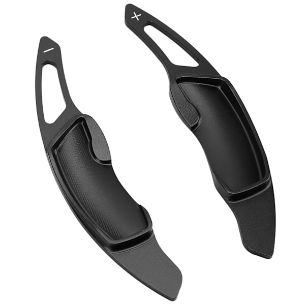 1 par aluminiumslegering Paddle Shifter forlængelse til Subaru Impreza WRX BRZ Forester Legacy Outback Sort