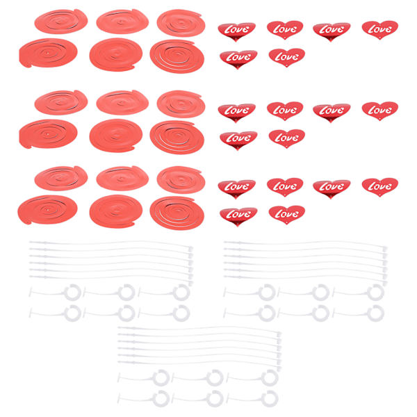 PVC Kærlighedshjerte Guirlande Dekoration Valentinsdag Bryllupsdag Forlovelse