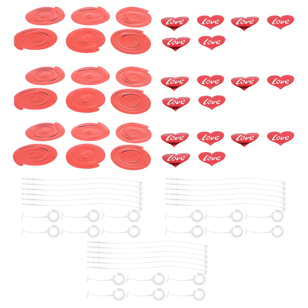 PVC Kjærlighetshjerte Vimpel Dekorasjon Valentinsdag Bryllupsdag Forlovelse