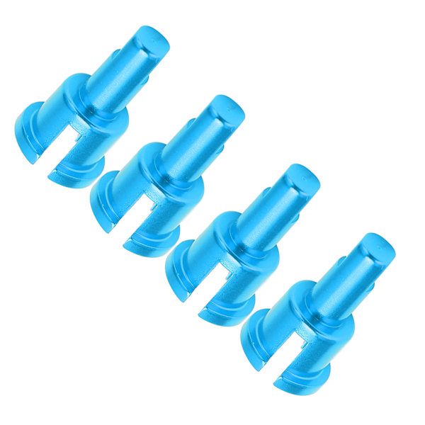 4 stk RC Differensialkopp, Slitesterk og Holdbar Aluminiumslegering Differensialkopp-Koblinger for Fjernstyrt Bil Blå