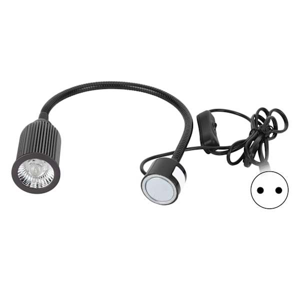 15W LED-symaskin Magnetisk arbeidslys Fleksibel svanehals for verktøy maskiner Dreiebenk EU-kontakt 110-220V