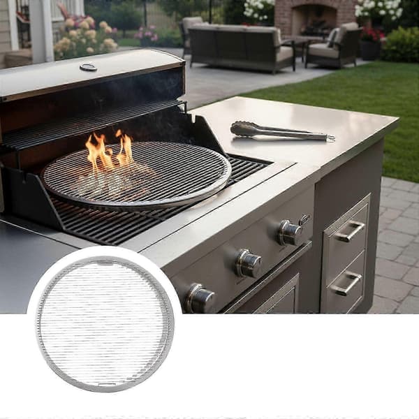33x33cm BBQ Grillnett Rustfritt Stålgitter Forhindrer Matfall Jevn Varme Utendørs Matlaging