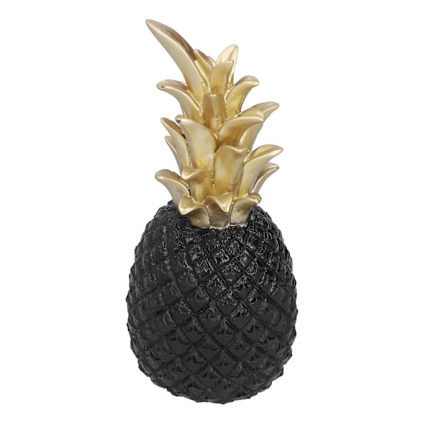 Harts Konstgjord ananasdekoration Hushållsdekorativ ananas Nordic Home Skrivbordsdekoration Svart guld, medium