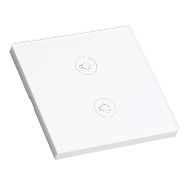 Vægberøringslyskontakt Timing Funktion Hærdet glas dimmer Smart APP styret lyskontakt til Zigbee 90‑250V