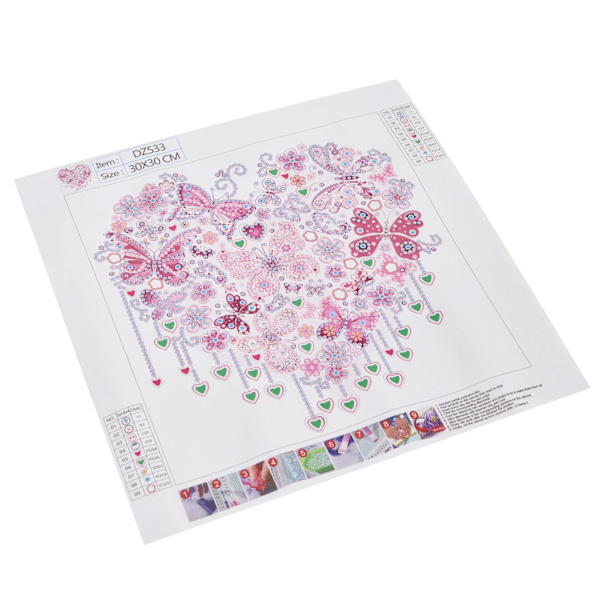 5D diamantmålningsset DIY handgjorda diamanter Bild för inredning 30x30cm