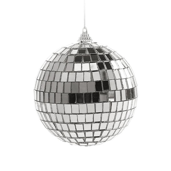 Sølv Disco Refleks Spejl Julebolde Let at hænge til jul, bryllup, festdekoration