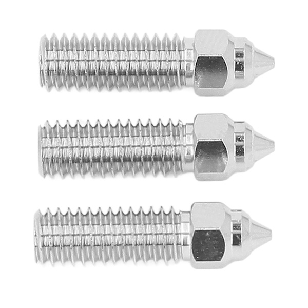 3 stk 3D-printer Extruder Dys 1,75 mm M6 Højhastighed Hotend Extruder Dys til Creality K1 1,75/0,6 mm