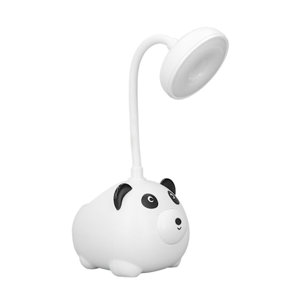 Børnelæselampe Pandastyle Base Fleksibel Svanehals USB Opladning 600mAh LED-bordlampe til Familie Studie Kontor