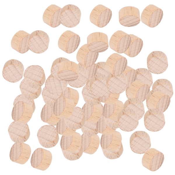 Bøg Ubehandlet Træskive DIY Håndværk Runde Træskiver Chip Tilbehør 100 stk x 3 Poser 1cm