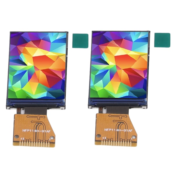 2 ST IPS LCD-skärmmodul Färg 135 X 240 SPI-gränssnitt ST7789V Drivrutinsvetstyp 1,14 tums skärm