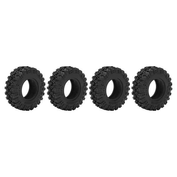 4 kpl Kumirenkaat Kestävä Musta RC-Auton Renkaat Axial SCX24 AXI00002:lle SCX24 AXI00001:lle SCX24 AXI90081 1/24 RC-Autolle