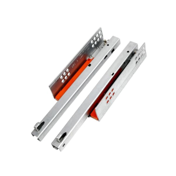 Soft-closing Undermount Drawer Slides Compatible with Cabinets - Metal Hardware with Minimalist Design Length 40cm