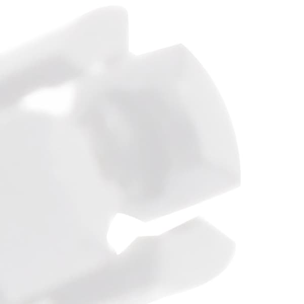 200 st LED-hållare plast platt spänne lysdiodfäste för indikator DIY-experiment 0,1 tum vit