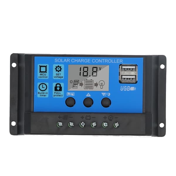 【NX】30A 12V 24V 2-vägs MOS Solar laddningsregulator PWM 3-stegs batteriregulator Solpanelkontroller