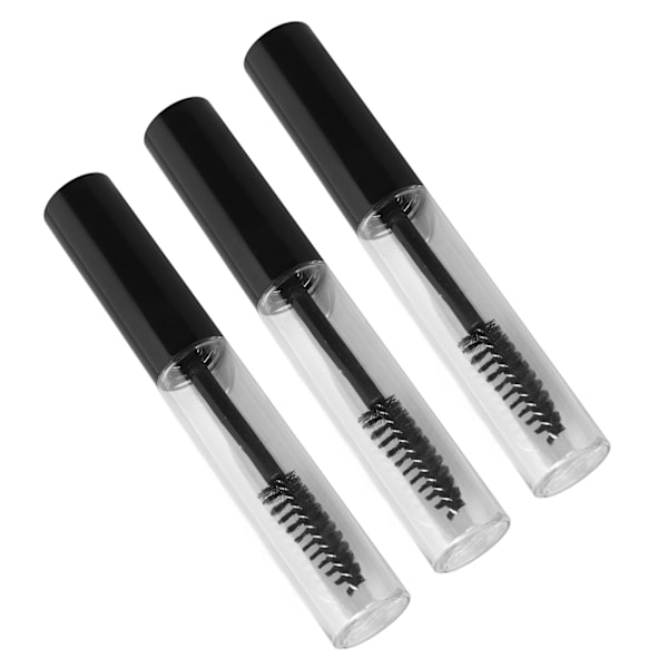 3 kpl Tyhjiä Mascara-Putkia Ripsiharjalla Koti-Meikki DIY Ripsien Kasvuserumin Säiliöitä Suppilolla